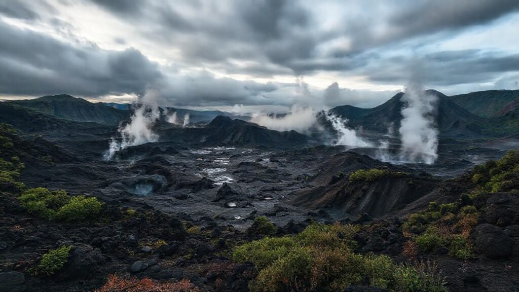 Paisaje volcánico ourenseño