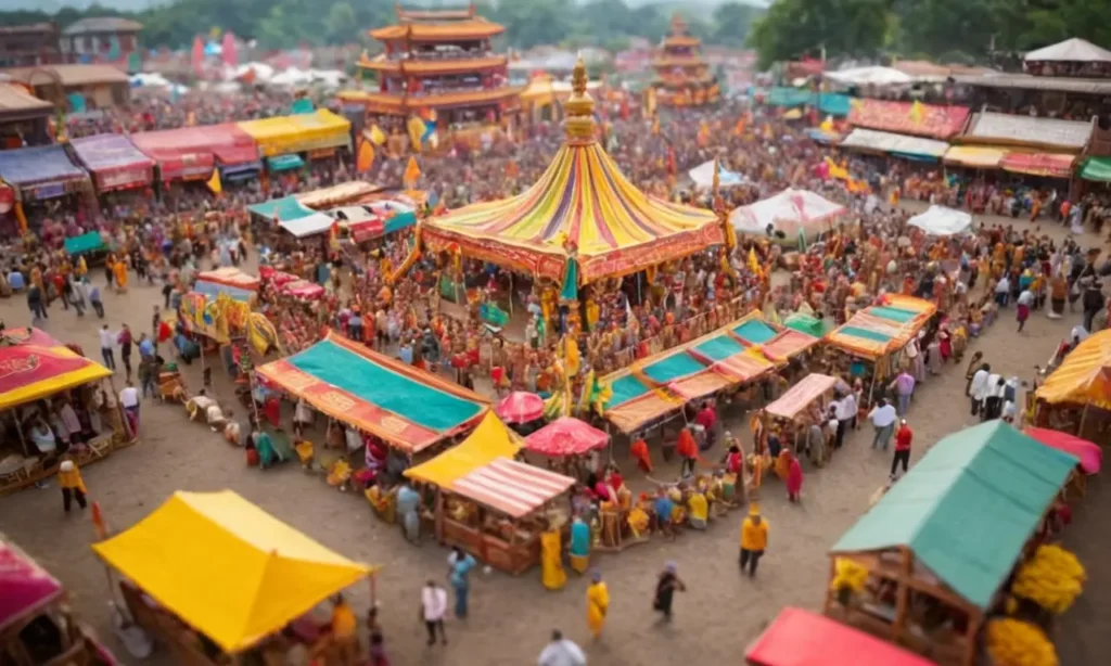 Diseños intrincados muestran festividades vibrantes