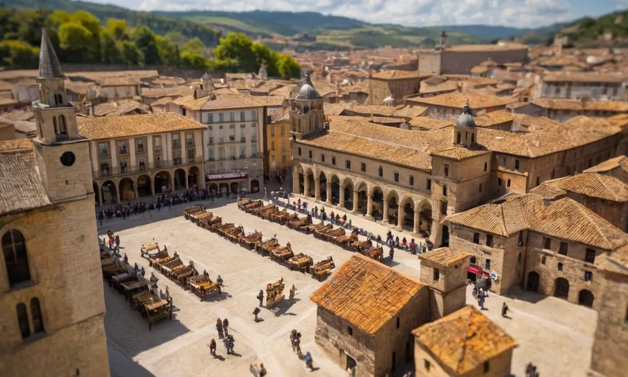 Representa escenas históricas de Lugo