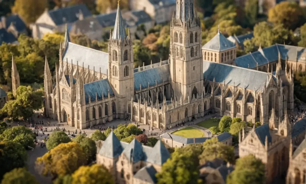 El papel pintado exhibe joyas históricas y la catedral magnífica