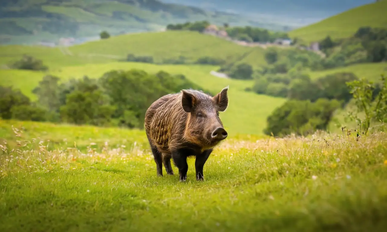 El papel pintado muestra un ciervo majestuoso