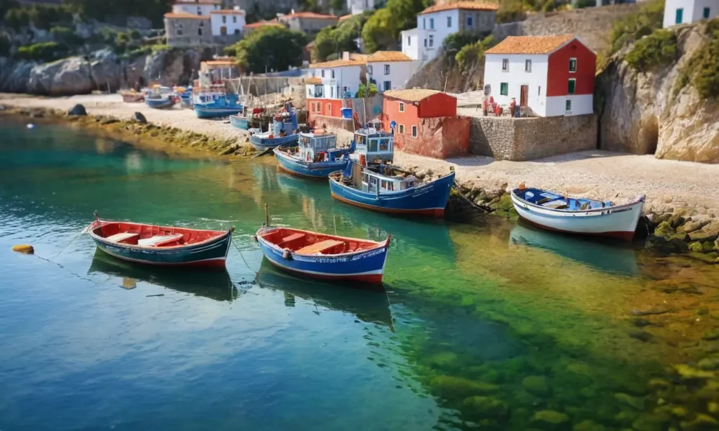 Rías Baixas: acuarelas vibrantes de barcos de pesca