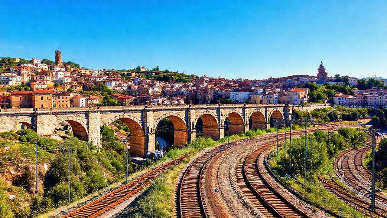 Puente romano de Ourense, postal soleada