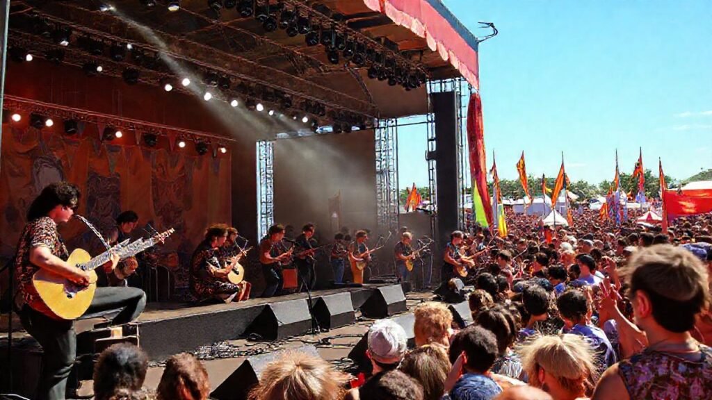 Festival gallego vibrante