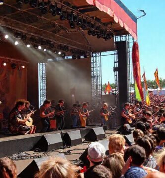 Festival gallego vibrante