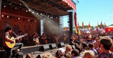 Festival gallego vibrante