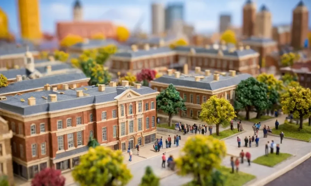 El textil muestra escenas universitarias vibrantes