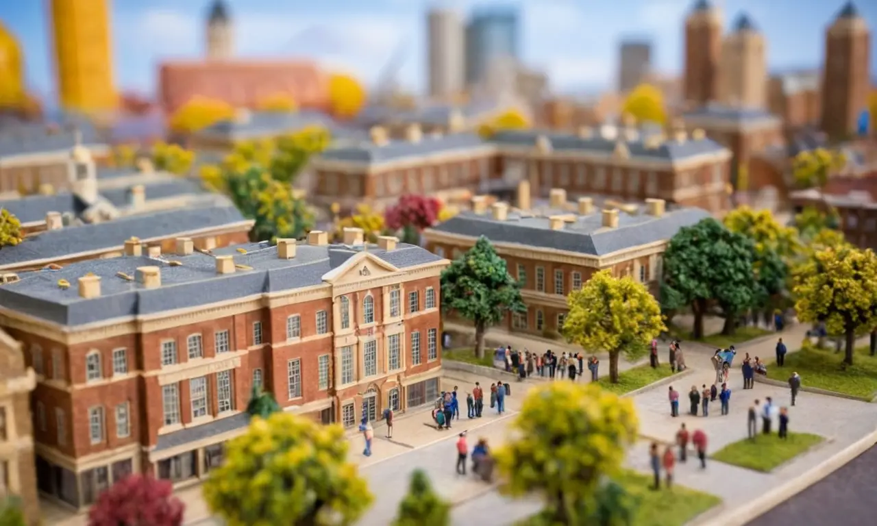 El textil muestra escenas universitarias vibrantes