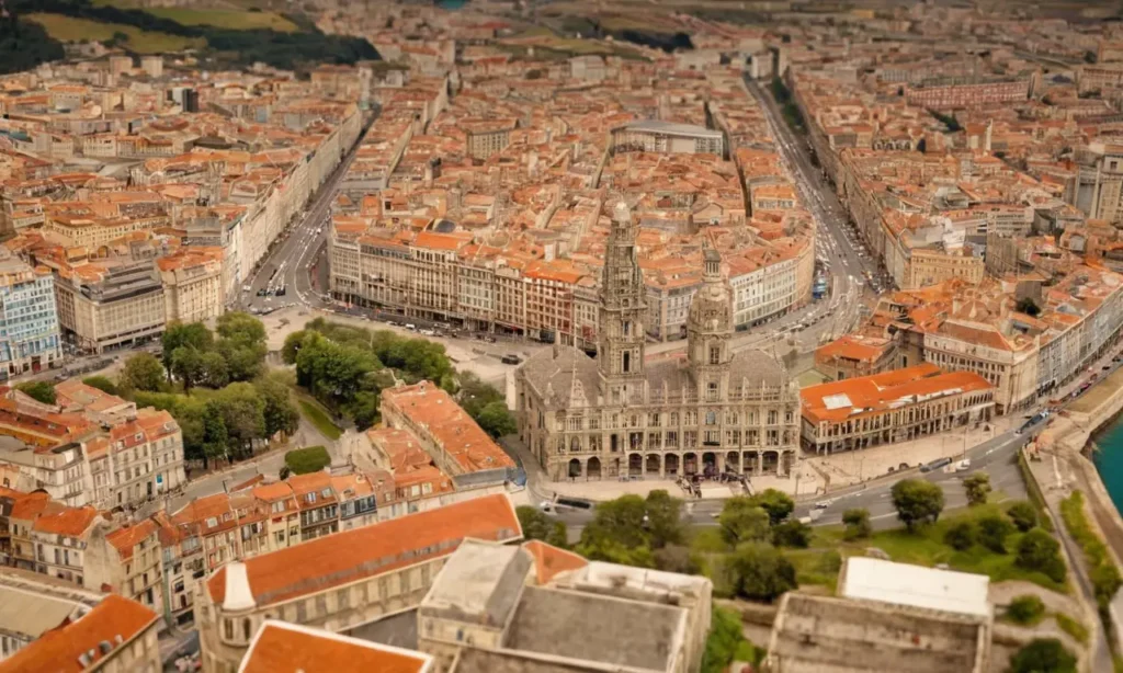 Coruña vintage: diseño clásico y mapas detallados