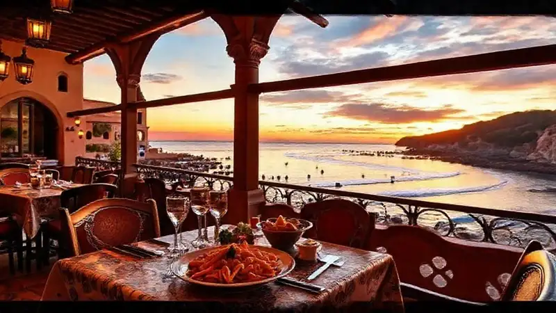 Restaurante costero ofrece vistas y marisco
