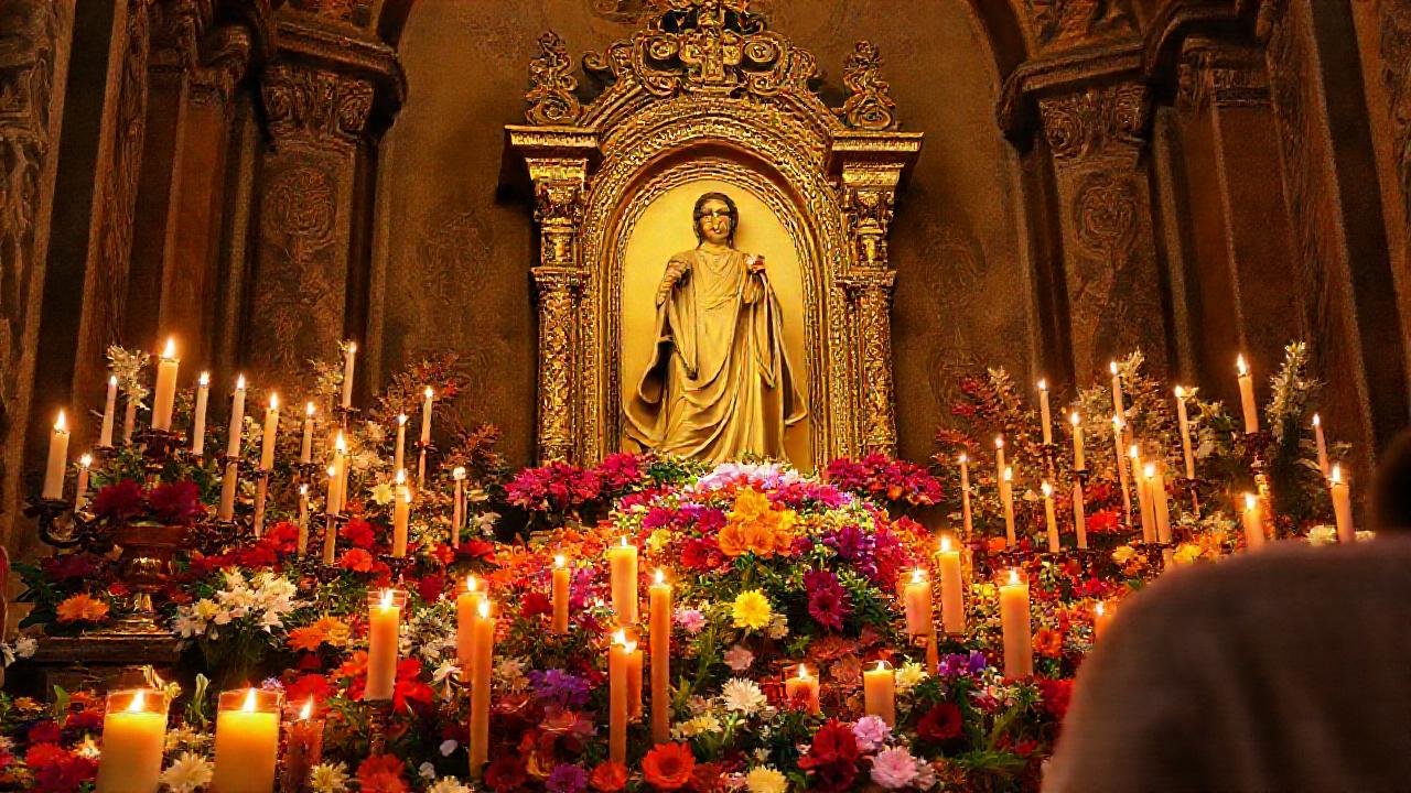 Tumba de Santiago resplandece en México