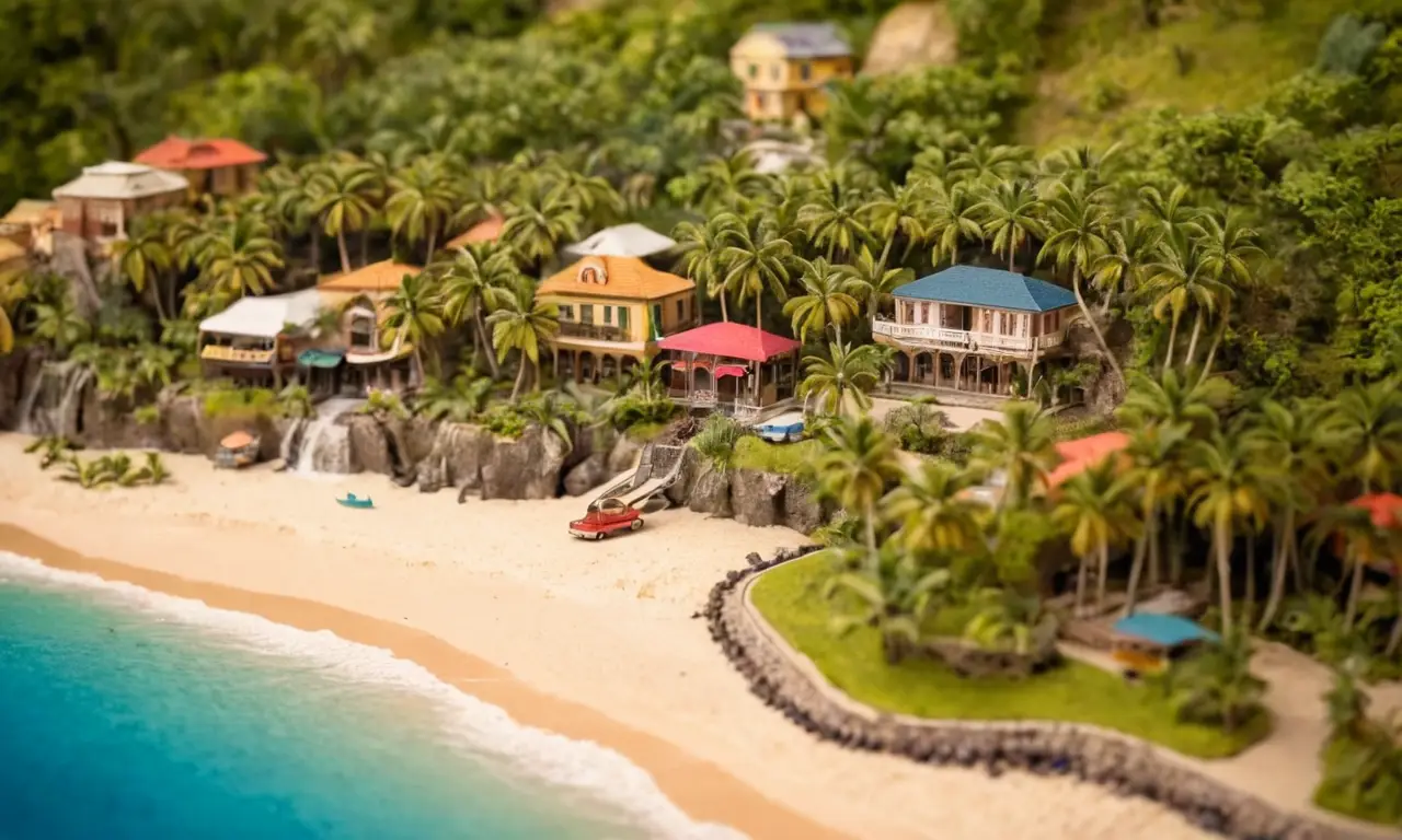 Paraíso tropical de palmeras