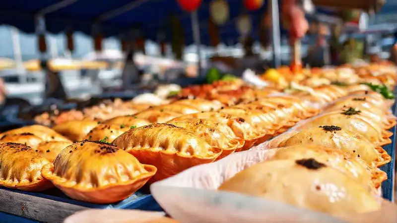 Empanadas gallegas frescas en Coruña