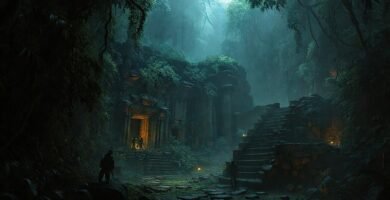 Ruinas ancestrales evocan belleza misteriosa y sombra