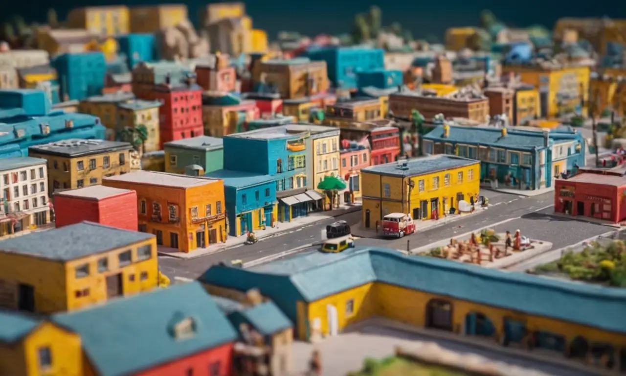 Formas geométricas audaces y colores vibrantes evocan arte moderno