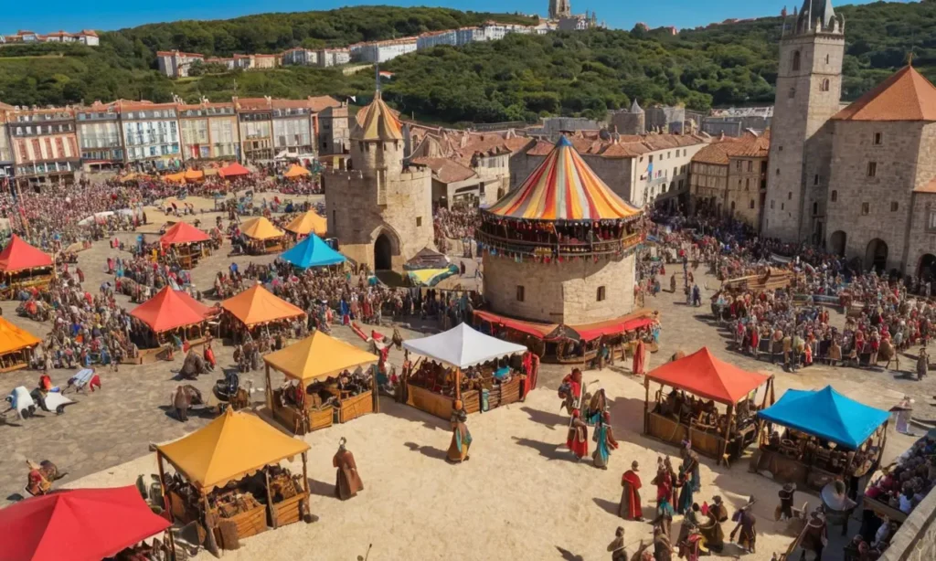 Ferias medievales de A Coruña ofrecen imágenes cautivadoras y coloridas
