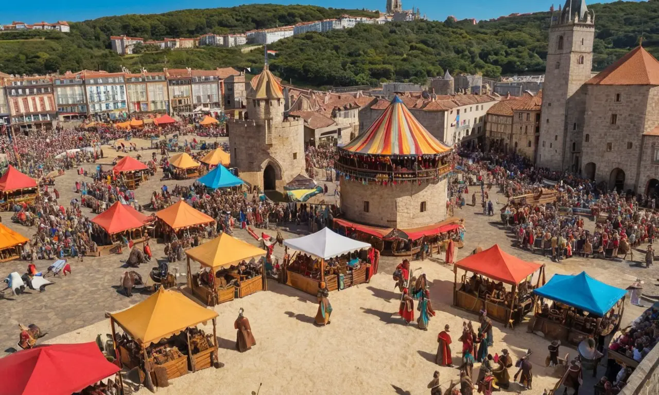Ferias medievales de A Coruña ofrecen imágenes cautivadoras y coloridas
