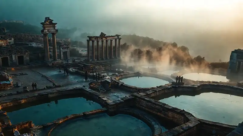 Roma antigua revive en paisajes dorados