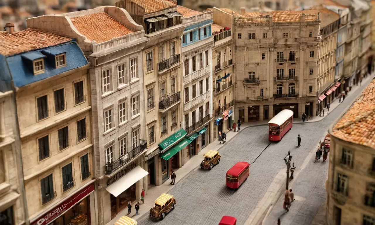 El papel pintado muestra la historia de Calle Real