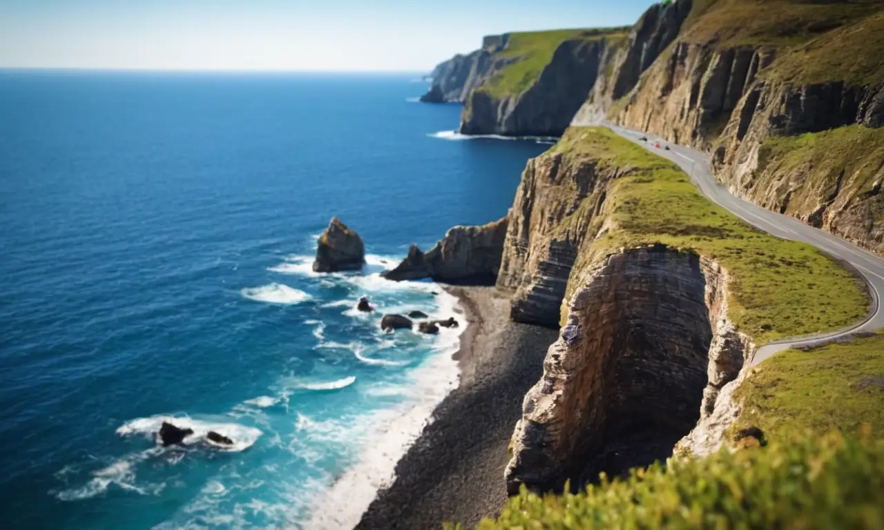 Espectacular belleza costera y marina