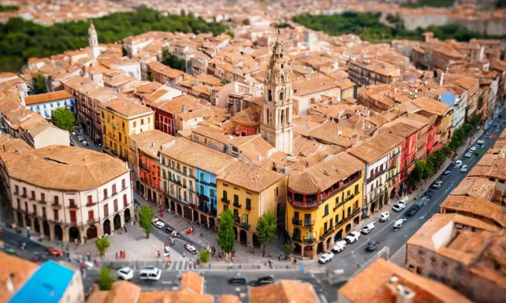 Ciudad española vibrante