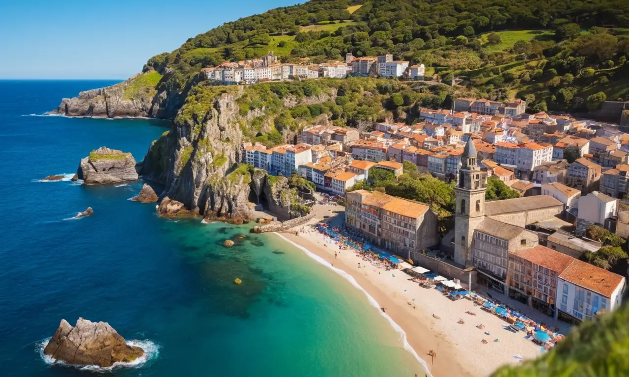 Es un diseño de viaje gallego vibrante e inspirador