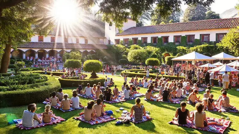 Pazo Mendoza: fiesta cultural, sol y alegría