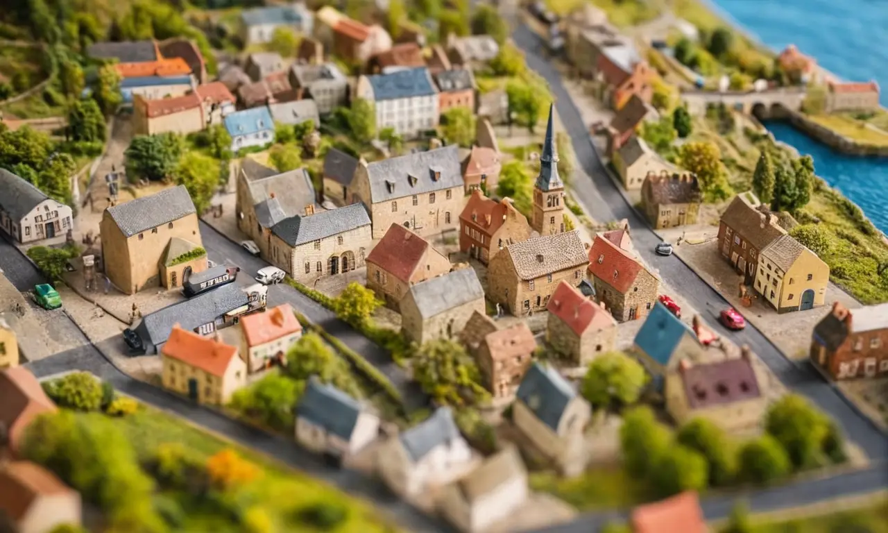 Mapa antiguo ilustrado de guía de viaje