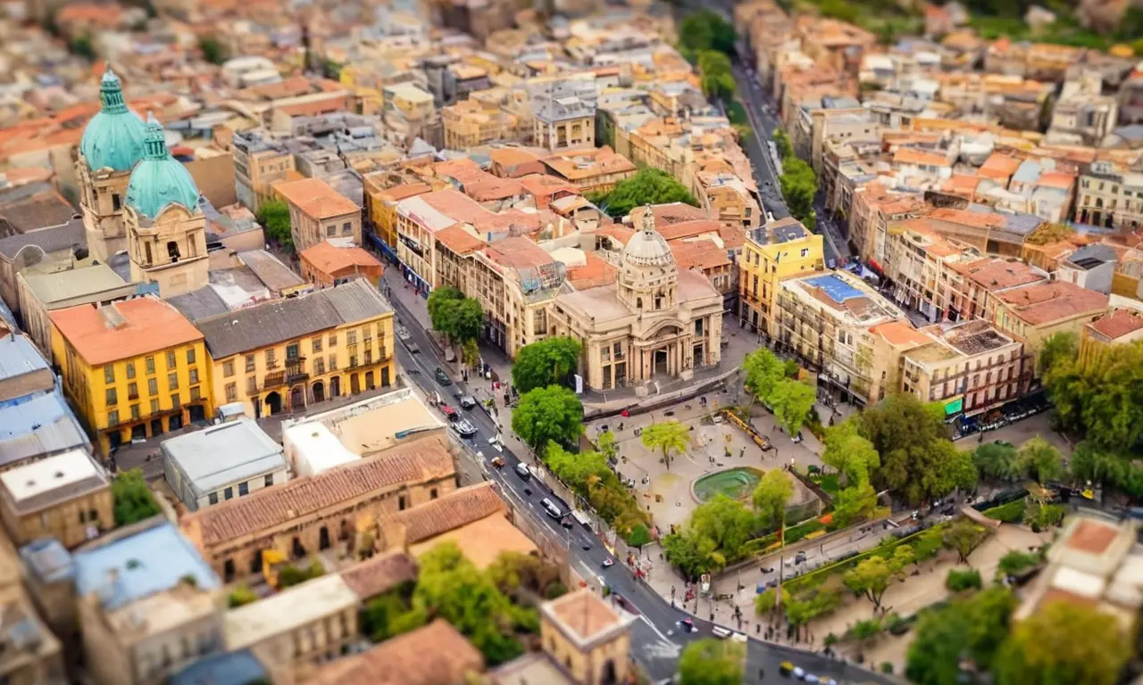 El papel tapiz exhibe el encanto de Santiago