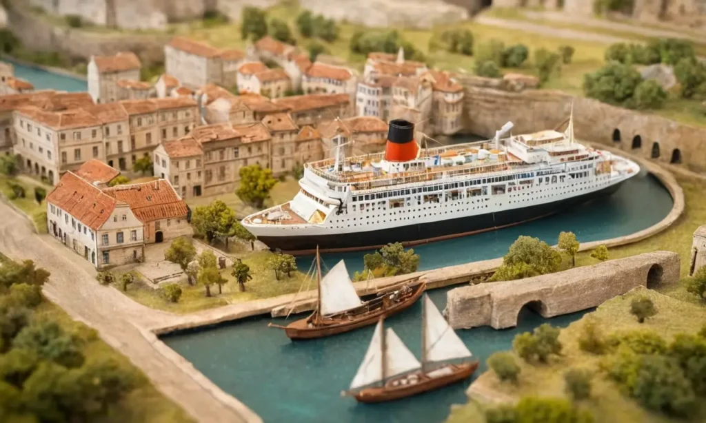 Ilustraciones de cruceros galegas vintage evocan viajes históricos