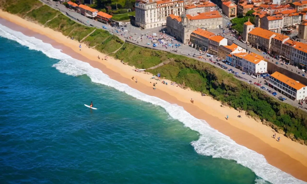Las olas vibrantes de Pontevedra son hermosas