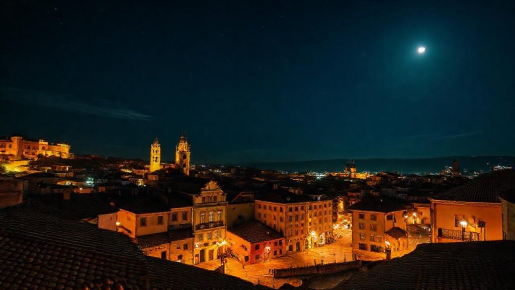 Lugo nocturna: luces