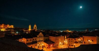 Lugo nocturna: luces