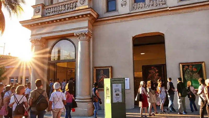 El museo irradiaba luz y arte