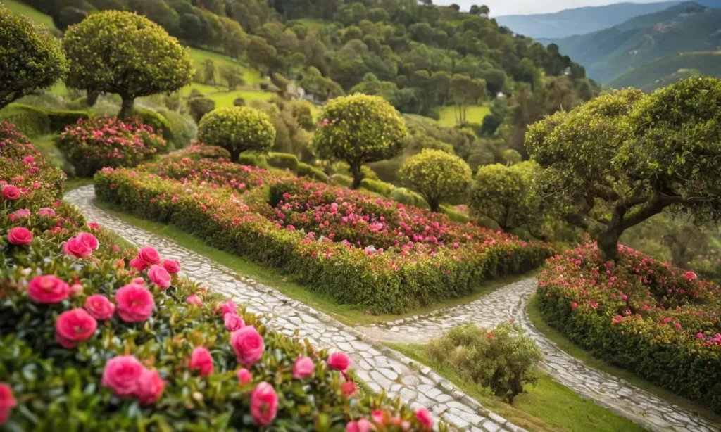 Papel pintado gallego exhibe la ruta de la camelia