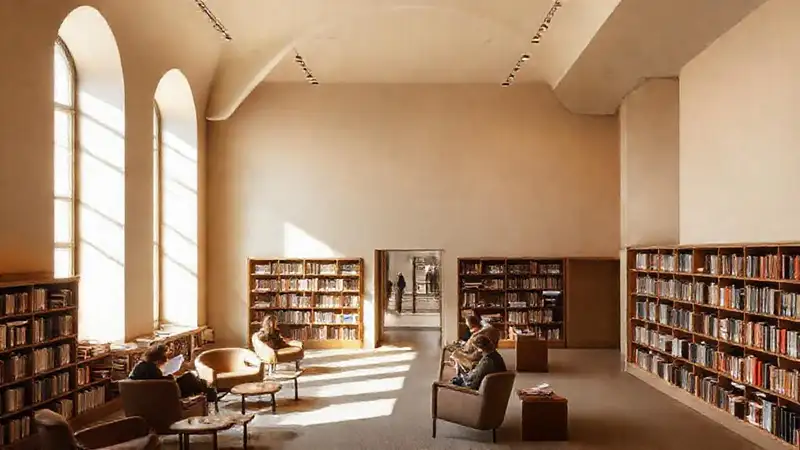 Un museo tranquilo y acogedor