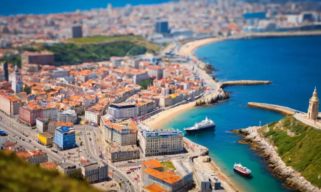 El papel pintado exhibe hermosos paisajes de Coruña