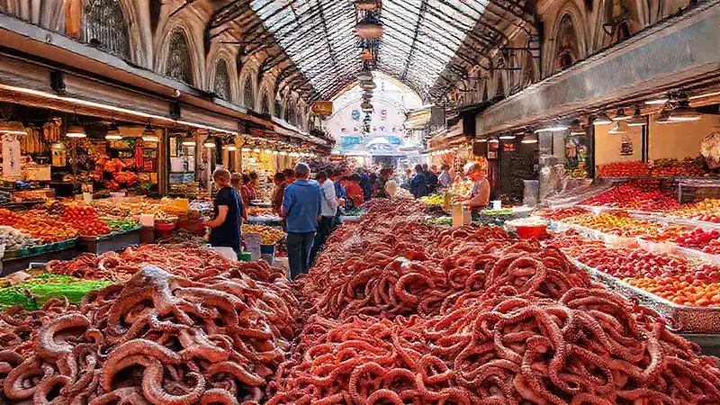 Pontevedra ofrece un mercado bullicioso y fresco