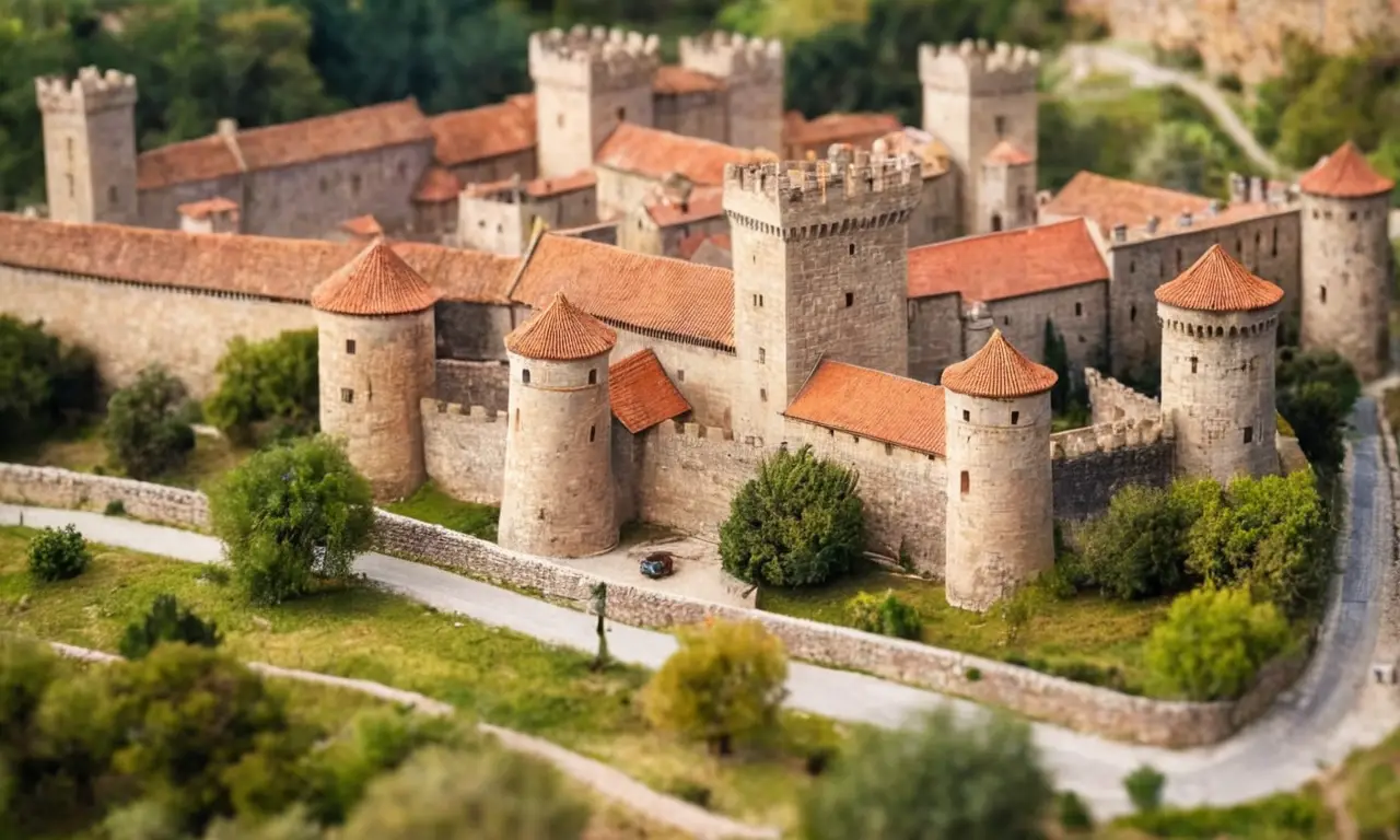 Diseño español encantador con castillos de Ribadavia