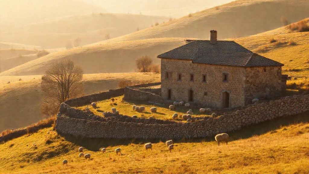 Galicia rural: paisaje sereno y cálido