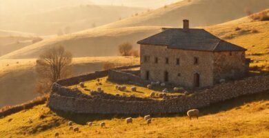Galicia rural: paisaje sereno y cálido