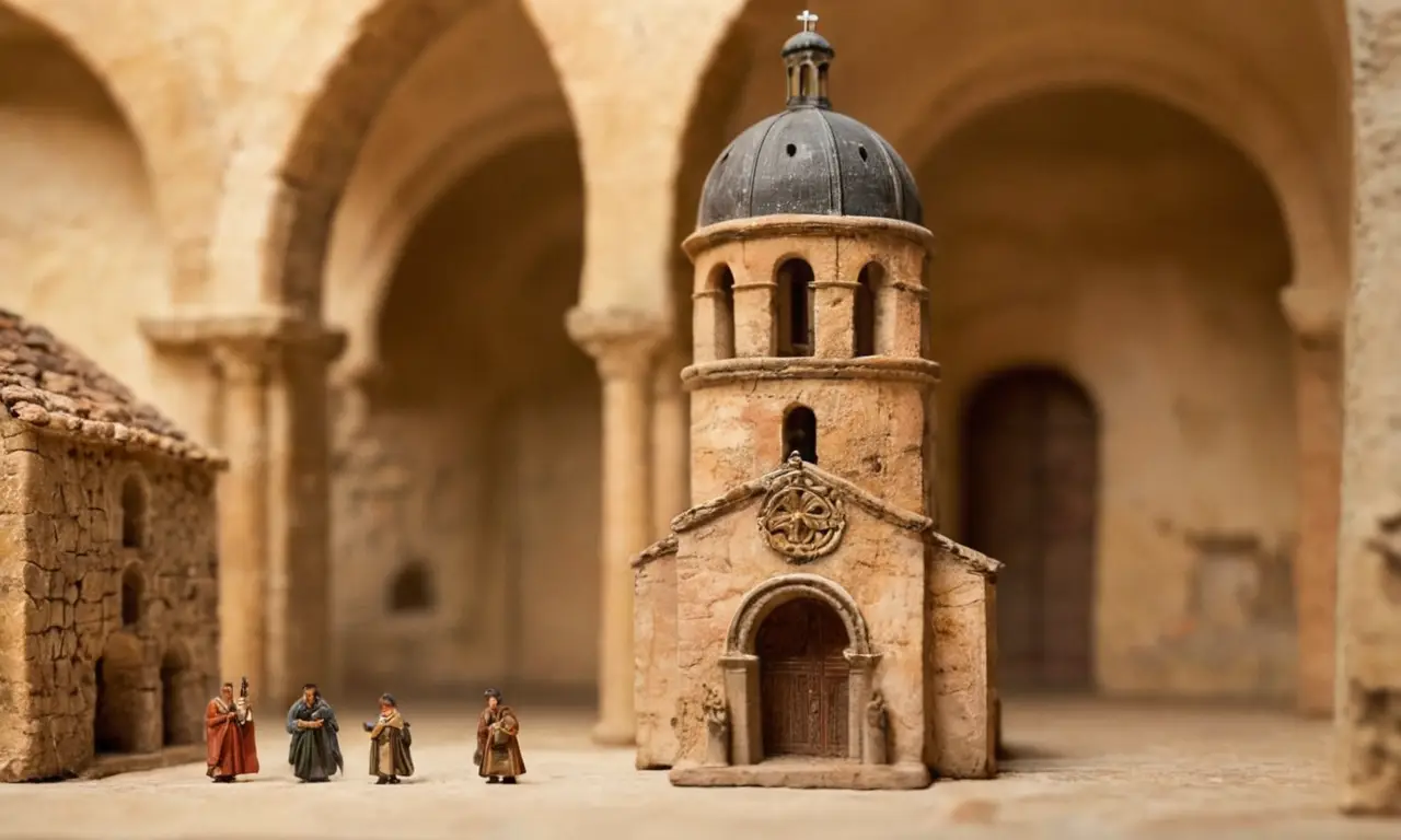 Es una iglesia española antigua y hermosa