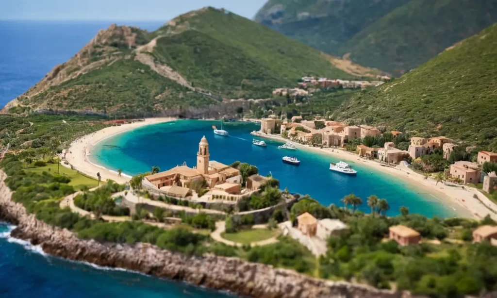 El papel pintado muestra Isla de la Toja y la invita a explorar