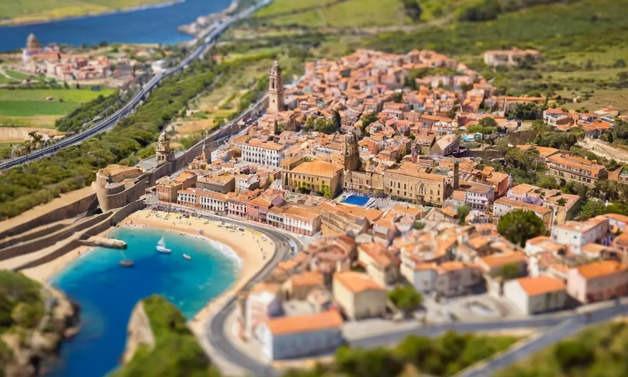 Es un folleto turístico con vistas de Castro de Viladonga