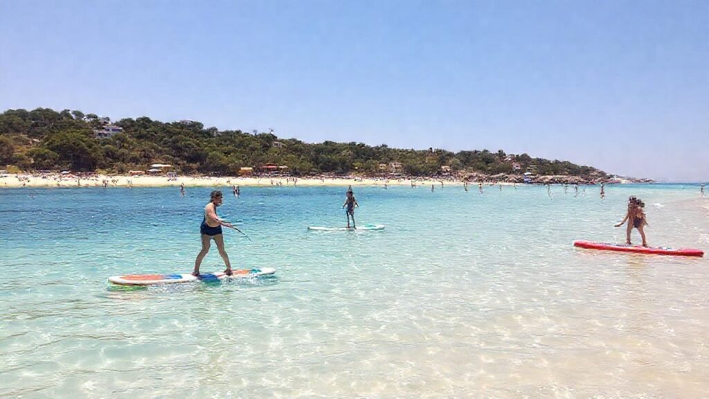 Playa samil: sol