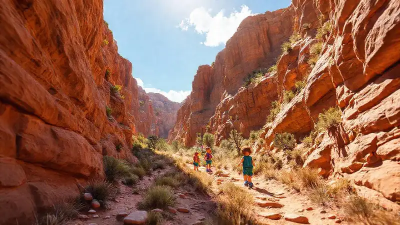 Un sendero aventurero en el cañón