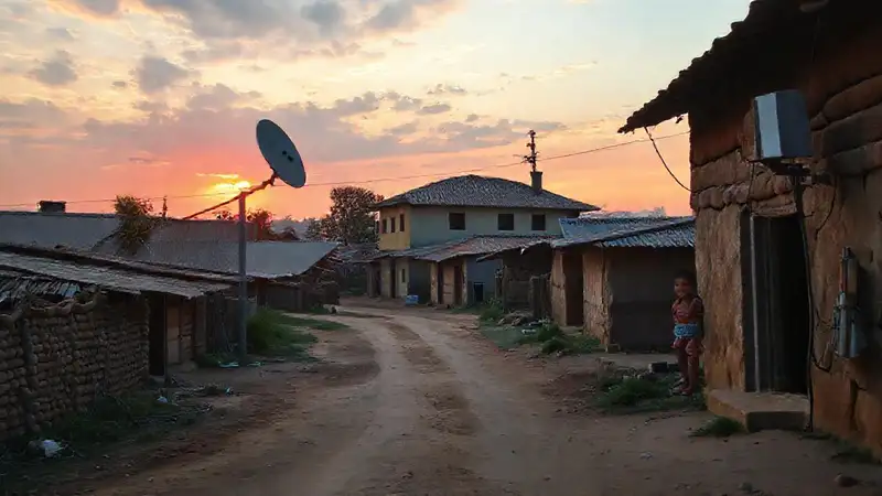 Pueblo rural, internet y esperanza brillan