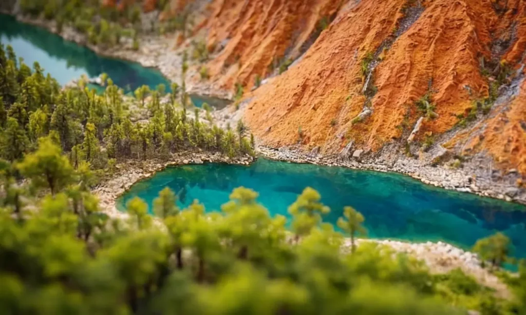 Paisajes naturales vibrantes y serenos