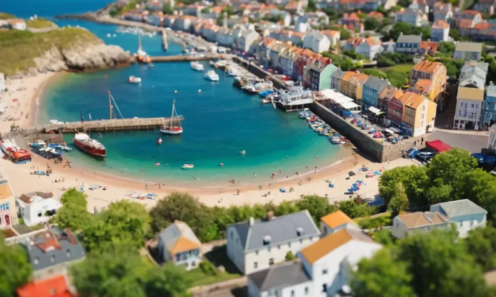 Patrones hermosos en una guía de ciudad costera