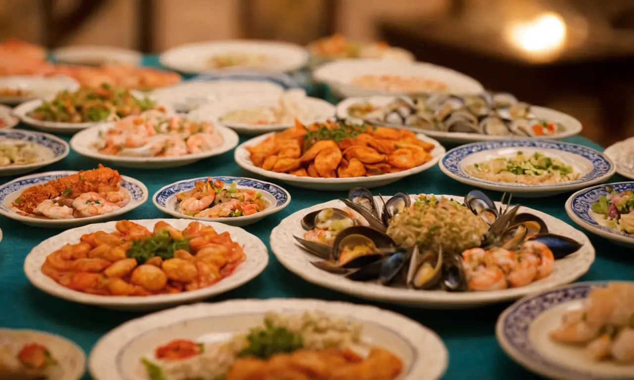 Diseño español elegante costero de Gallegos con colores vibrantes y papel pintado texturizado